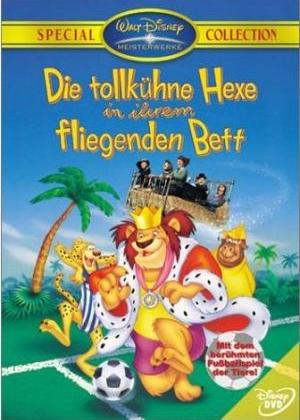 Die tollk�hne Hexe in ihrem fliegenden Bett